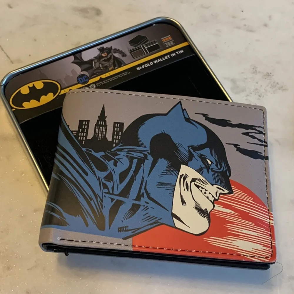 Concept One DC Comics Batman Bifold Wallet in Decorative Tin Case